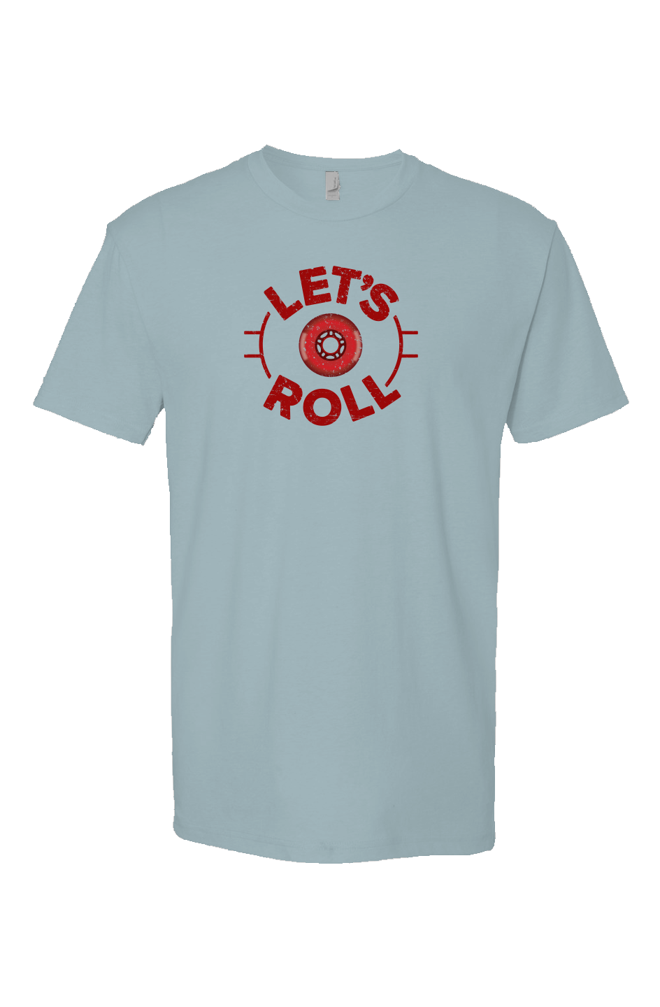 Let's Roll Circle Breakaway Performance Tee Ice Blue | Barn Garb Hockey Threads