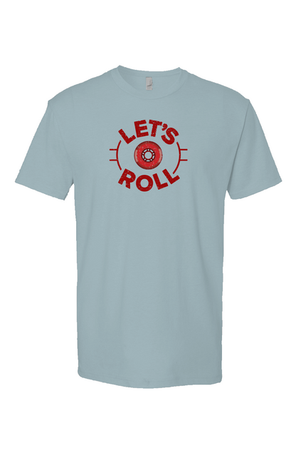 Let's Roll Circle Breakaway Performance Tee Ice Blue | Barn Garb Hockey Threads