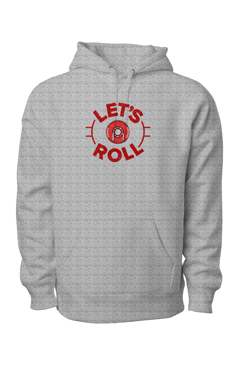 Let's Roll Circle Legend Heavyweight Hoodie Grey | Barn Garb Hockey Threads
