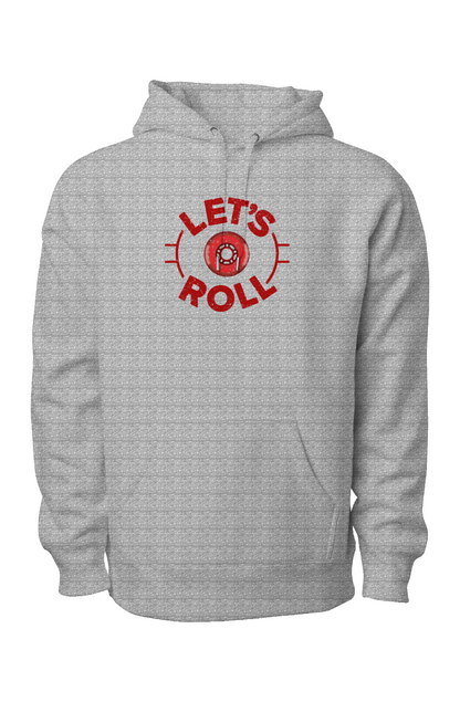 Let's Roll Circle Legend Heavyweight Hoodie Grey | Barn Garb Hockey Threads