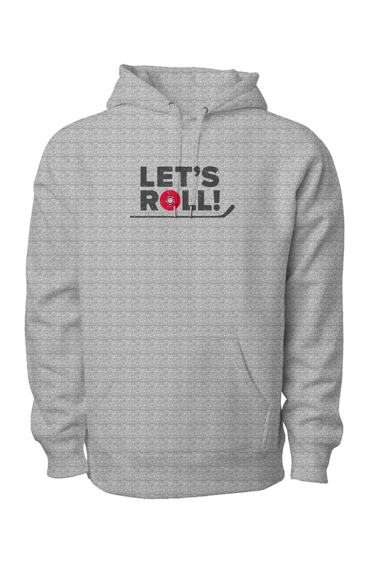 Let's Roll Legend Heavyweight Hoodie Grey | Barn Garb Hockey Threads