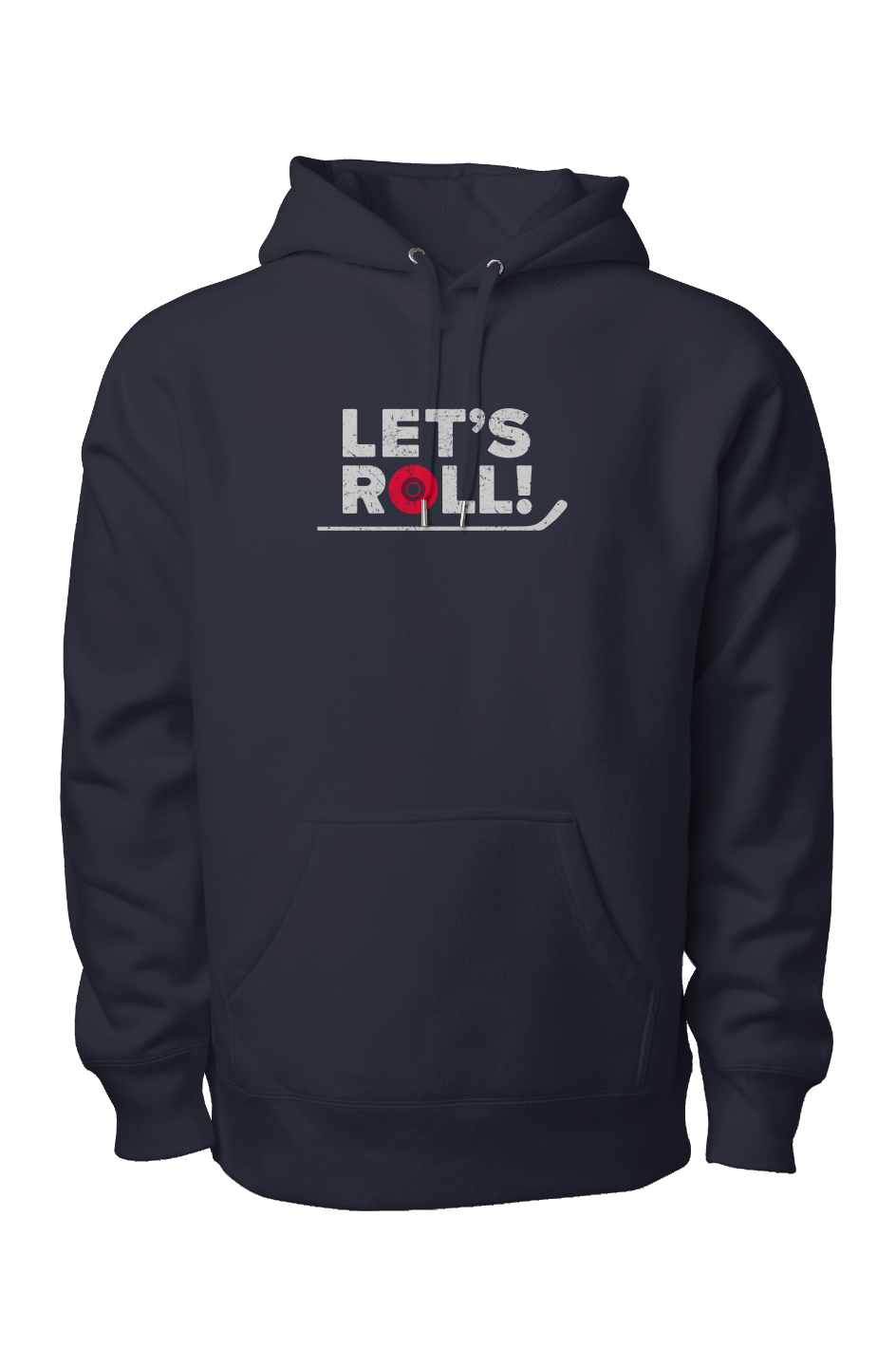 Let's Roll Legend Heavyweight Hoodie Navy Blue | Barn Garb Hockey Threads