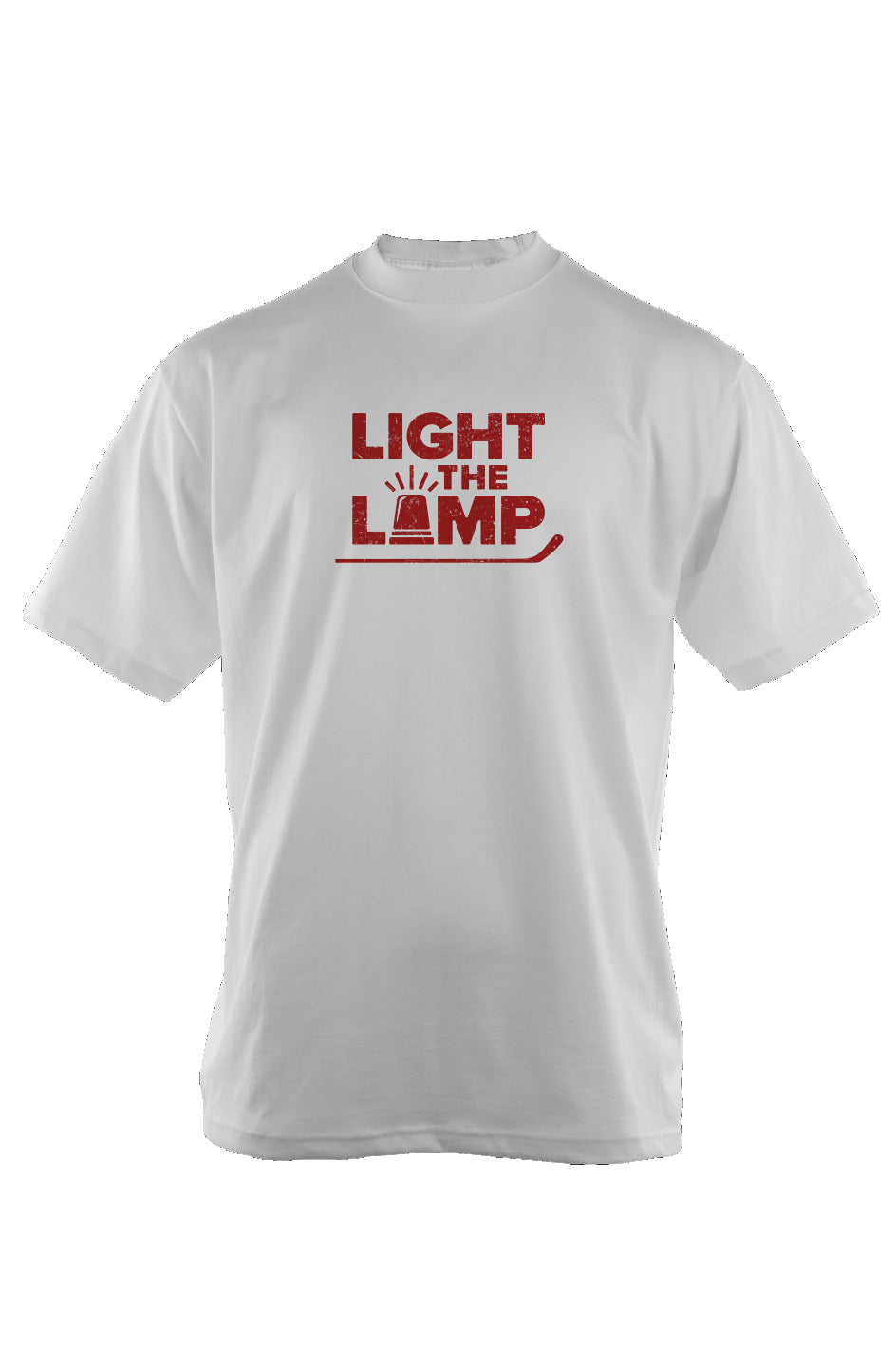 Light the Lamp 90s Throwback Tee White | Barn Garb Hockey Threads