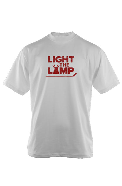 Light the Lamp 90s Throwback Tee White | Barn Garb Hockey Threads