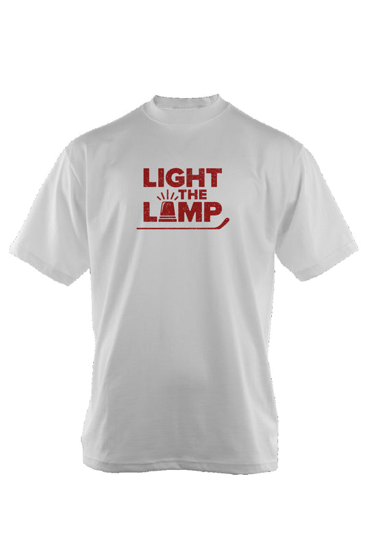 Light the Lamp 90s Throwback Tee White | Barn Garb Hockey Threads