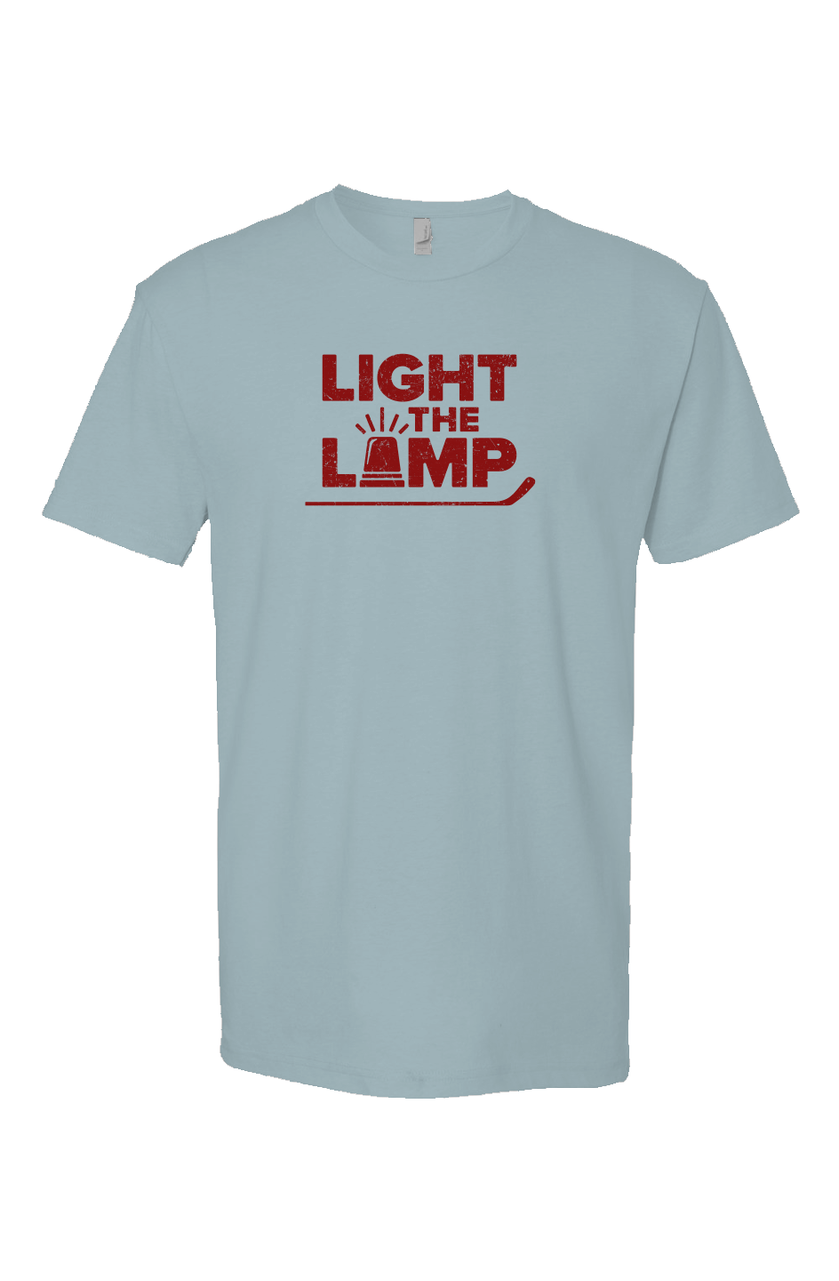 Light the Lamp Breakaway Performance Tee Ice Blue | Barn Garb Hockey Threads