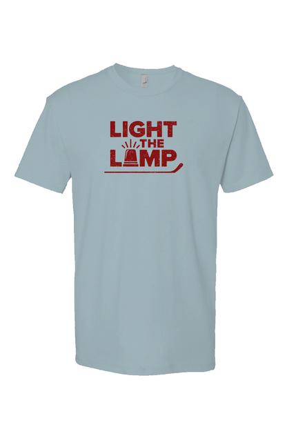 Light the Lamp Breakaway Performance Tee Ice Blue | Barn Garb Hockey Threads