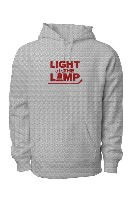 Light the Lamp Legend Heavyweight Hoodie Grey | Barn Garb Hockey Threads
