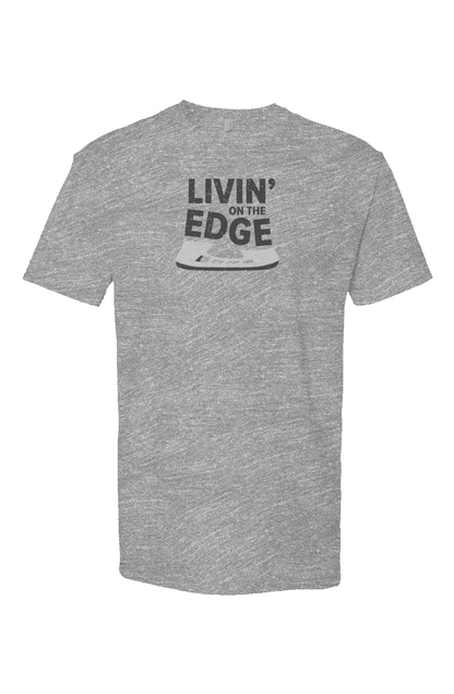 Livin' on the Edge Breakaway Performance Tee Grey | Barn Garb Hockey Threads