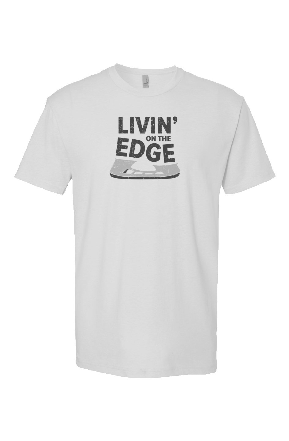 Livin' on the Edge Breakaway Performance Tee White | Barn Garb Hockey Threads