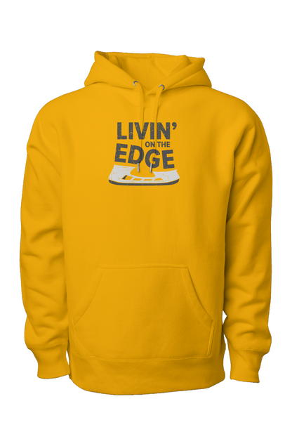 Livin' on the Edge Legend Heavyweight Hoodie Gold | Barn Garb Hockey Threads