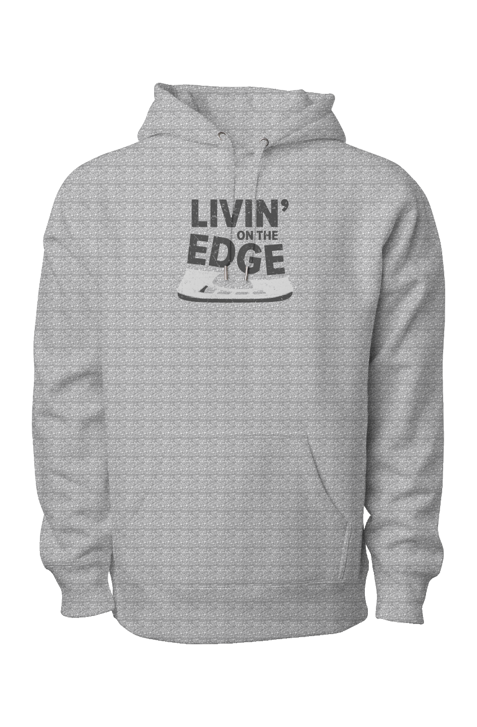 Livin' on the Edge Legend Heavyweight Hoodie Grey | Barn Garb Hockey Threads
