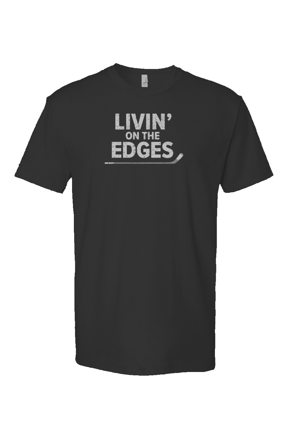 Livin' on the Edges Breakaway Performance Tee Black | Barn Garb Hockey Threads
