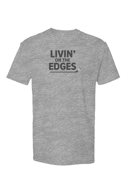 Livin' on the Edges Breakaway Performance Tee Grey | Barn Garb Hockey Threads