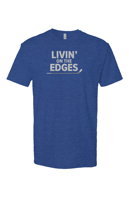 Livin' on the Edges Breakaway Performance Tee Royal Blue | Barn Garb Hockey Threads