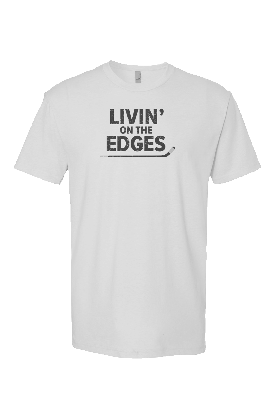 Livin' on the Edges Breakaway Performance Tee White | Barn Garb Hockey Threads