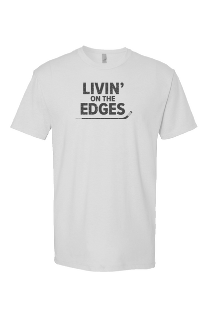 Livin' on the Edges Breakaway Performance Tee White | Barn Garb Hockey Threads