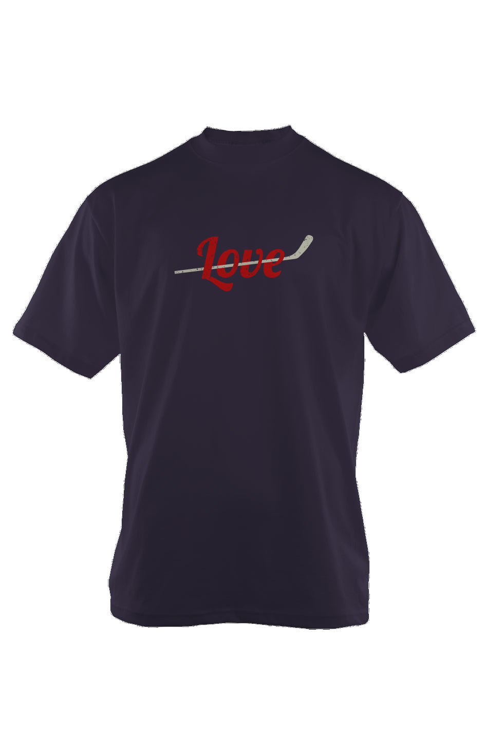 Love Stick 90s Throwback Tee Navy Blue | Barn Garb Hockey Threads