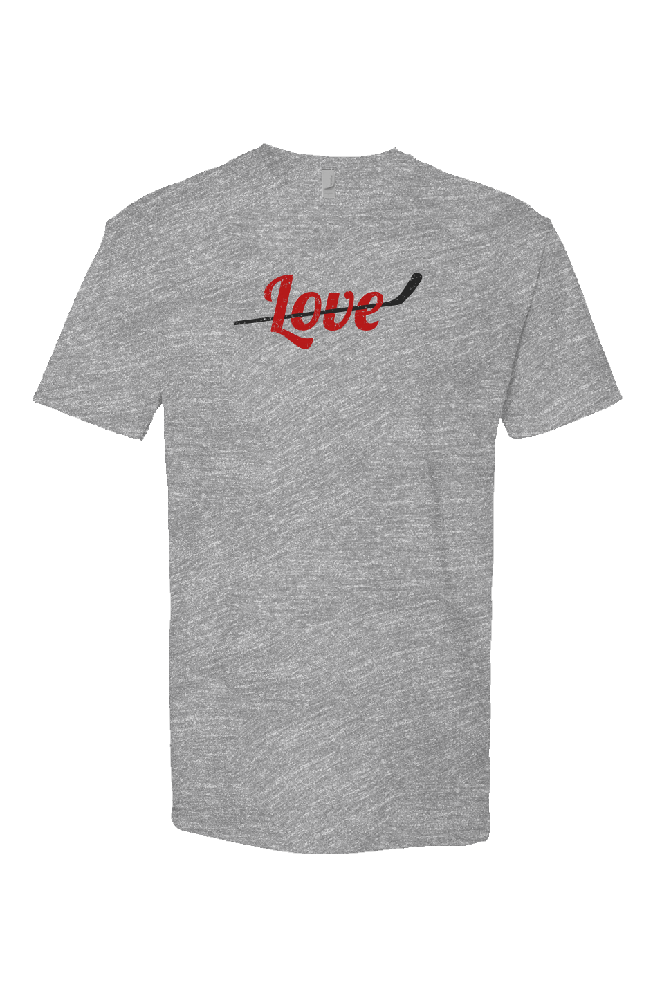 Love Stick Breakaway Performance Tee Grey | Barn Garb Hockey Threads