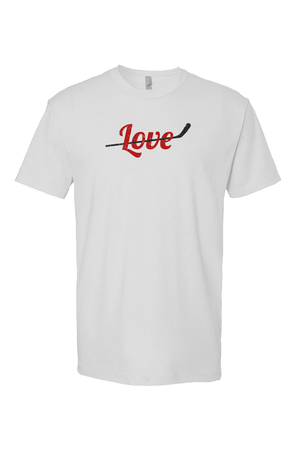 Love Stick Breakaway Performance Tee White | Barn Garb Hockey Threads