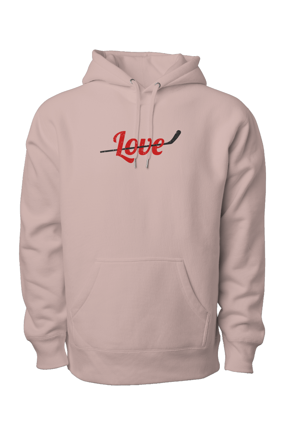 Love Stick Legend Heavyweight Hoodie Pink | Barn Garb Hockey Threads