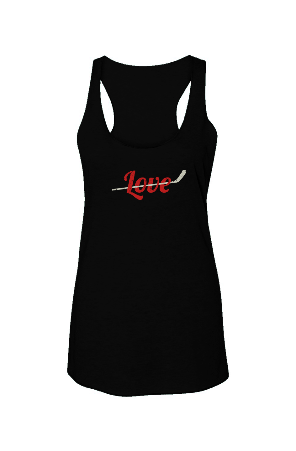 Love Stick Racerback Barn Tank Black | Barn Garb Hockey Threads
