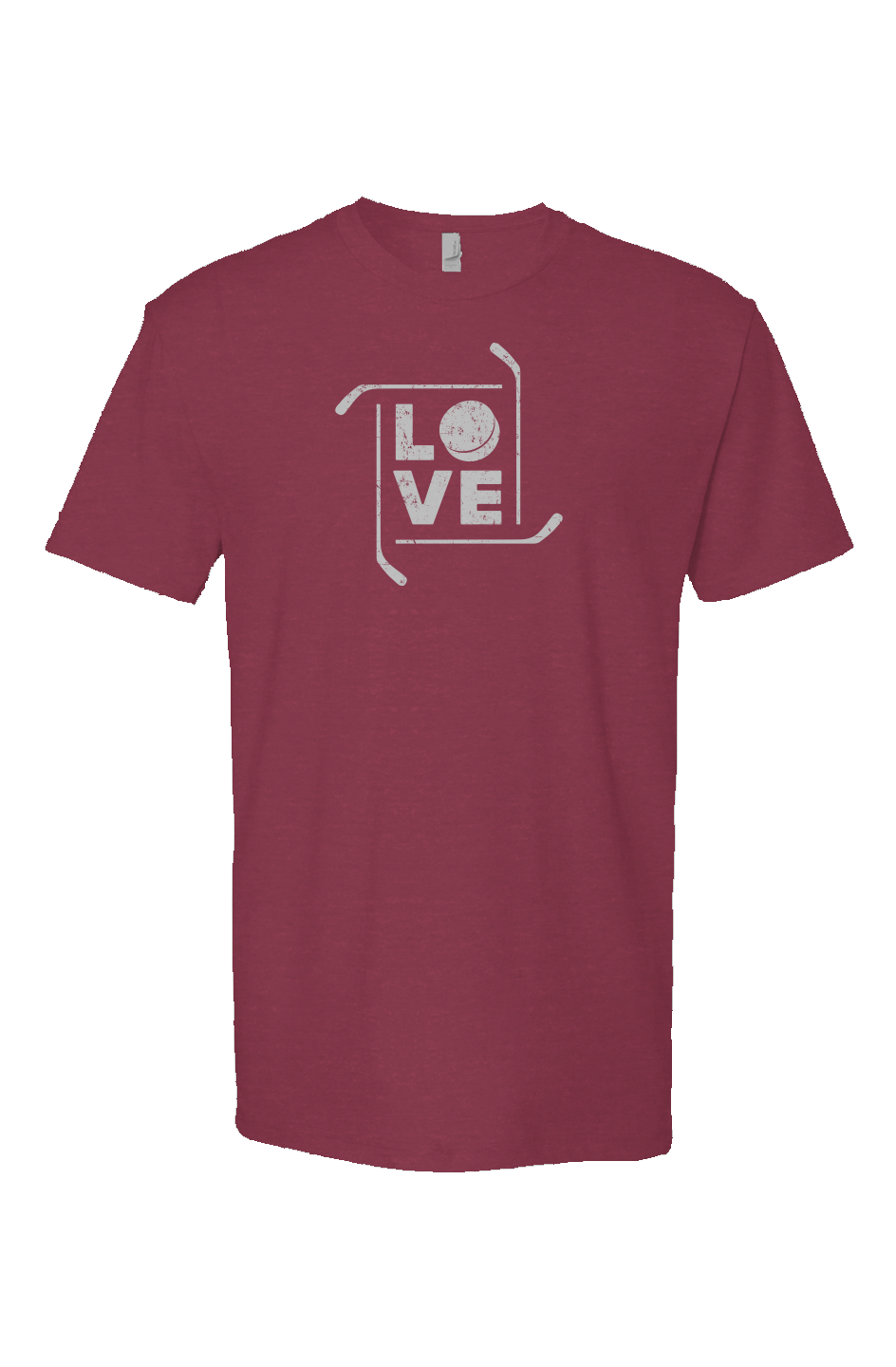 Love the Game Breakaway Performance Tee Cardinal Red | Barn Garb Hockey Threads