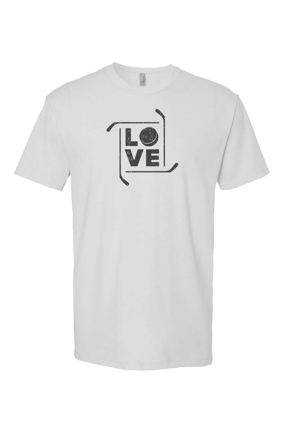 Love the Game Breakaway Performance Tee White | Barn Garb Hockey Threads