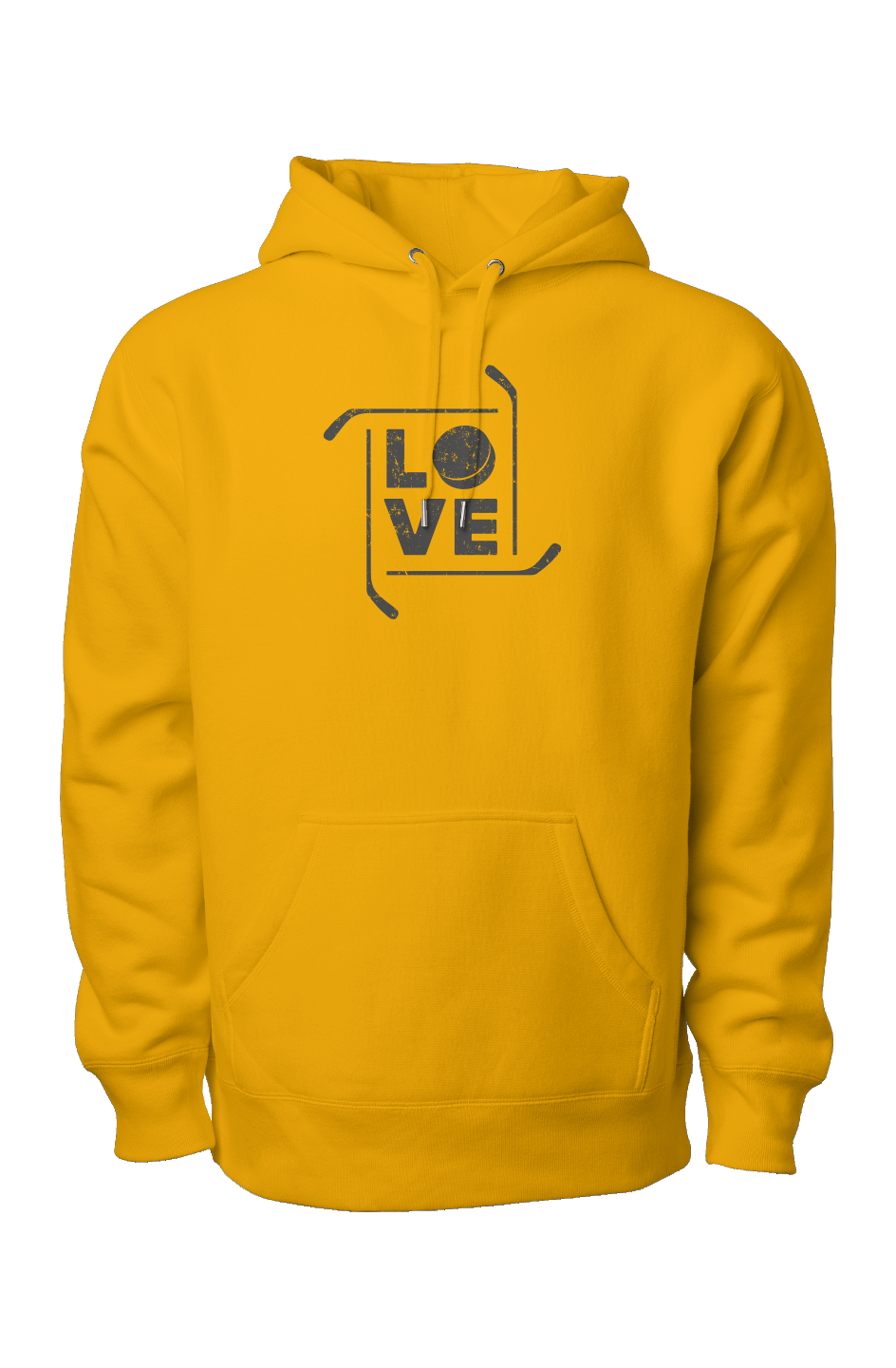 Love the Game Legend Heavyweight Hoodie Gold | Barn Garb Hockey Threads