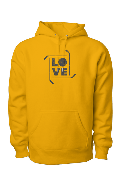 Love the Game Legend Heavyweight Hoodie Gold | Barn Garb Hockey Threads