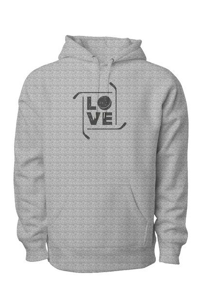 Love the Game Legend Heavyweight Hoodie Grey | Barn Garb Hockey Threads
