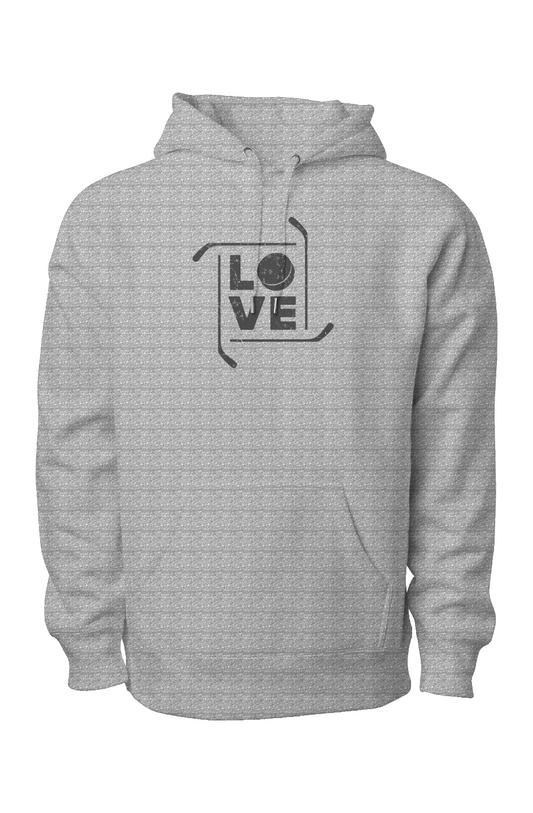 Love the Game Legend Heavyweight Hoodie Grey | Barn Garb Hockey Threads