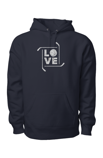 Love the Game Legend Heavyweight Hoodie Navy Blue | Barn Garb Hockey Threads