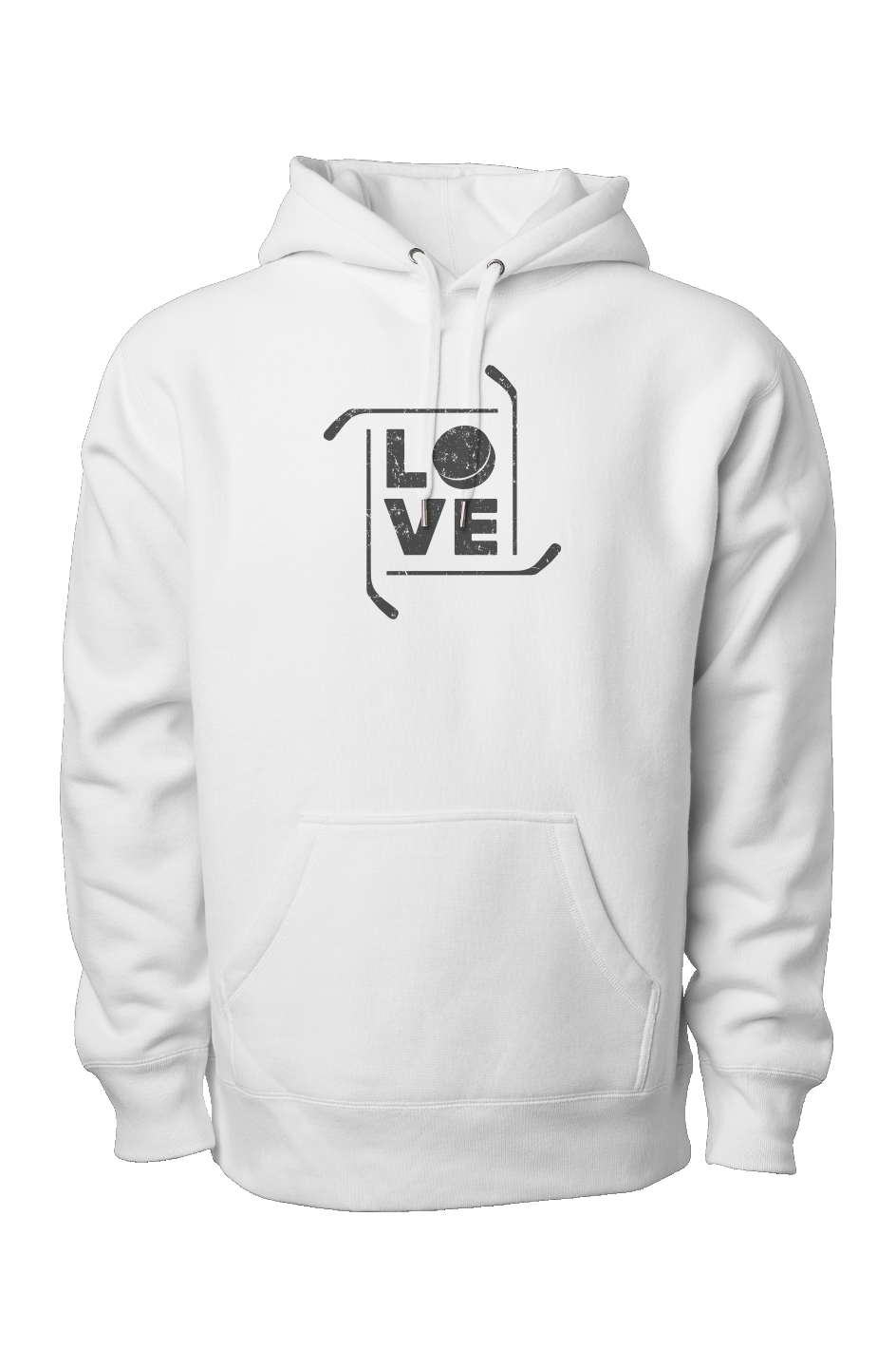 Love the Game Legend Heavyweight Hoodie White | Barn Garb Hockey Threads