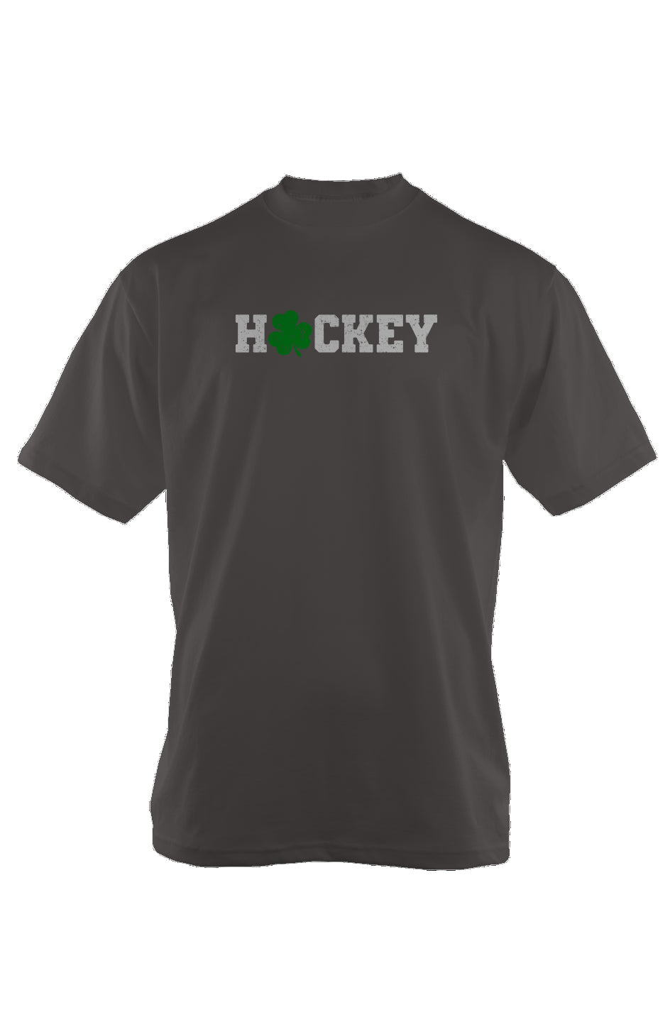 Lucky Shammy 90s Throwback Tee Charcoal | Barn Garb Hockey Threads
