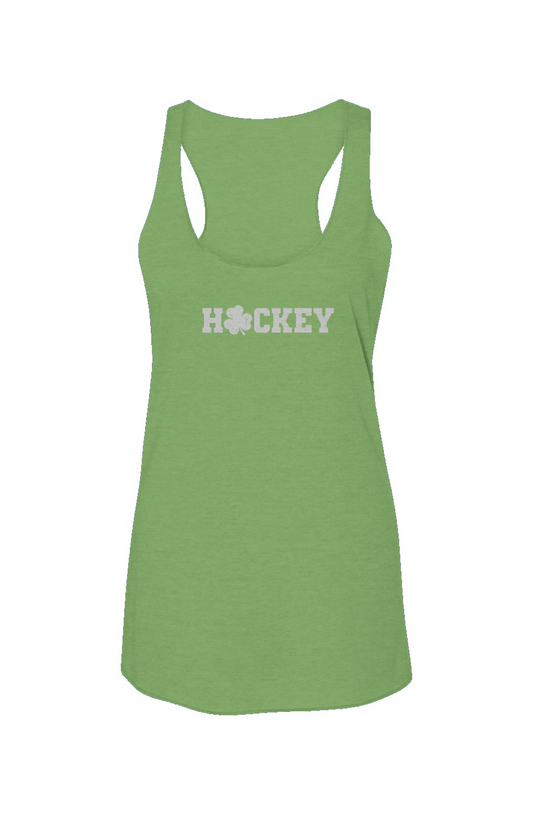 Lucky Shammy Racerback Barn Tank Green | Barn Garb Hockey Threads