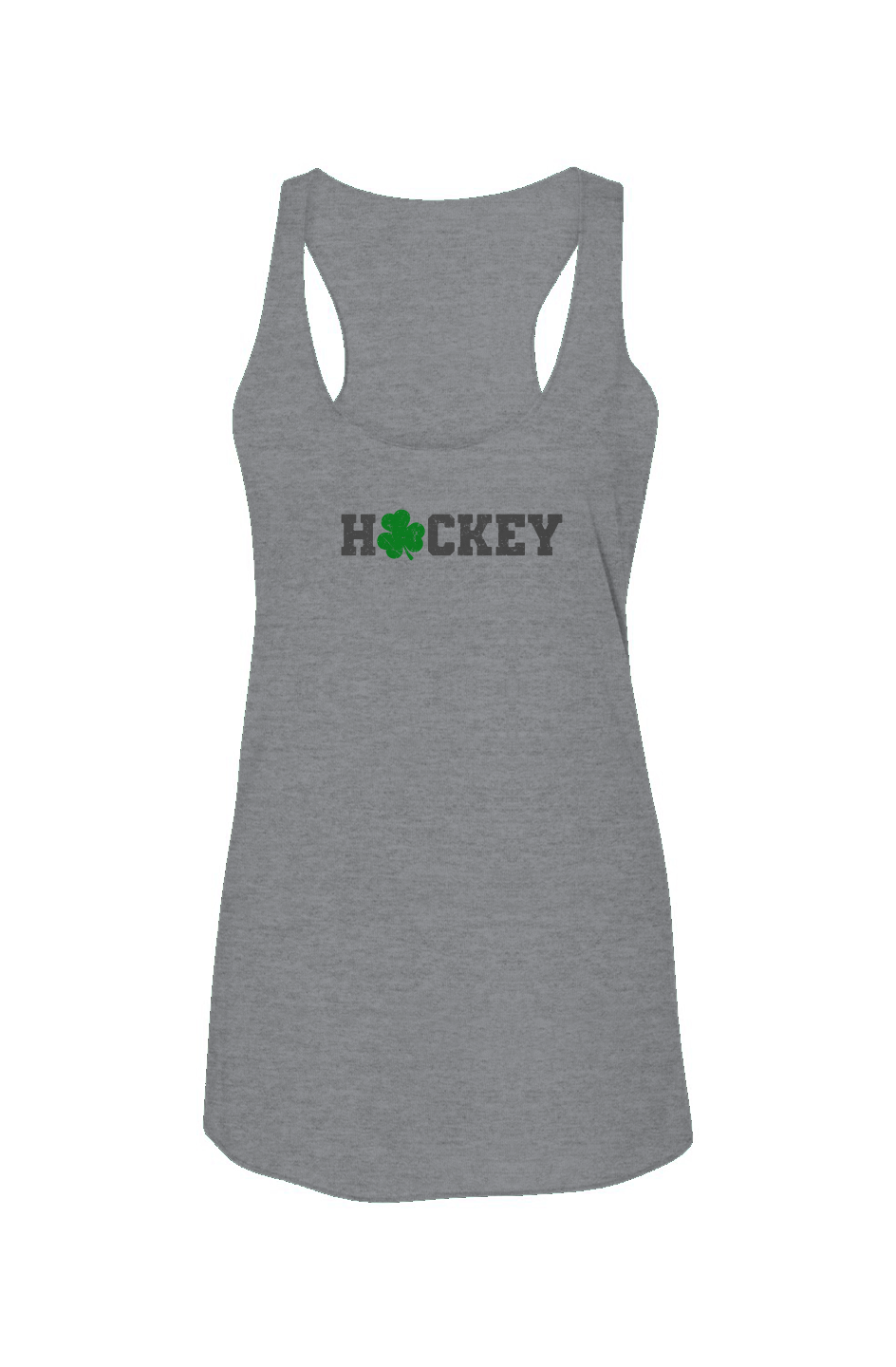 Lucky Shammy Racerback Barn Tank Grey | Barn Garb Hockey Threads