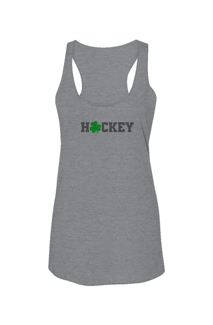 Lucky Shammy Racerback Barn Tank Grey | Barn Garb Hockey Threads