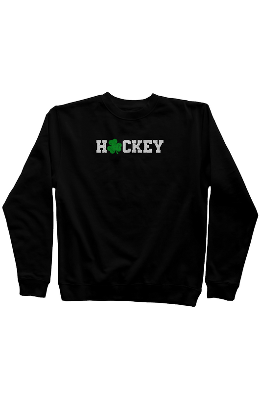 Lucky Shammy Rinkside Crewneck Sweatshirt Black | Barn Garb Hockey Threads
