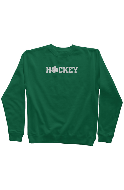 Lucky Shammy Rinkside Crewneck Sweatshirt Green | Barn Garb Hockey Threads