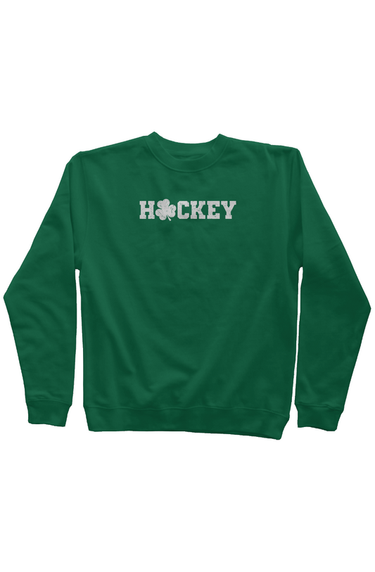 Lucky Shammy Rinkside Crewneck Sweatshirt Green | Barn Garb Hockey Threads