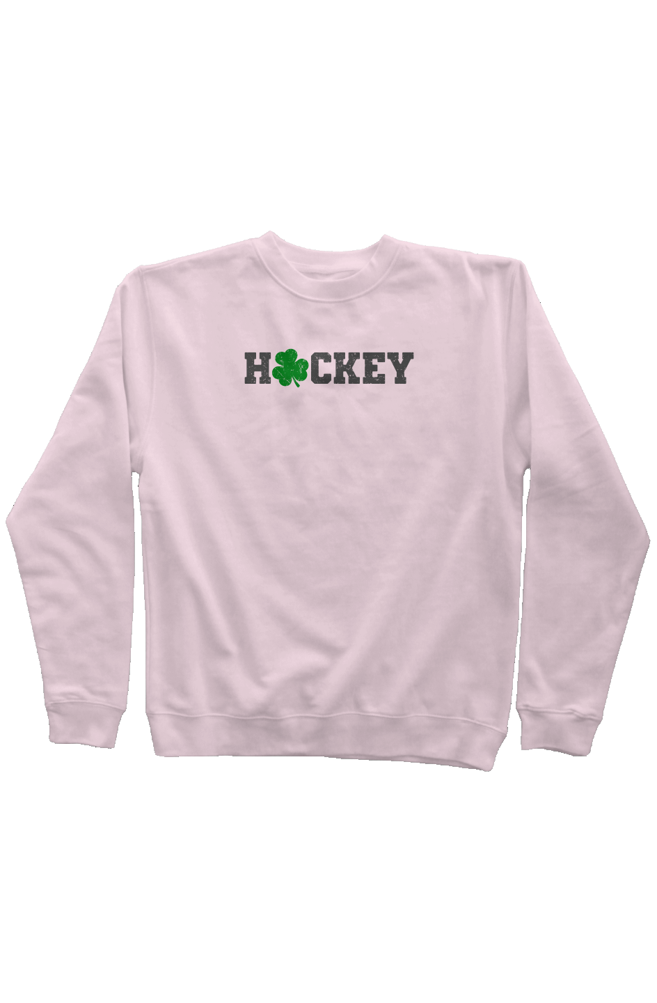 Lucky Shammy Rinkside Crewneck Sweatshirt Pink | Barn Garb Hockey Threads