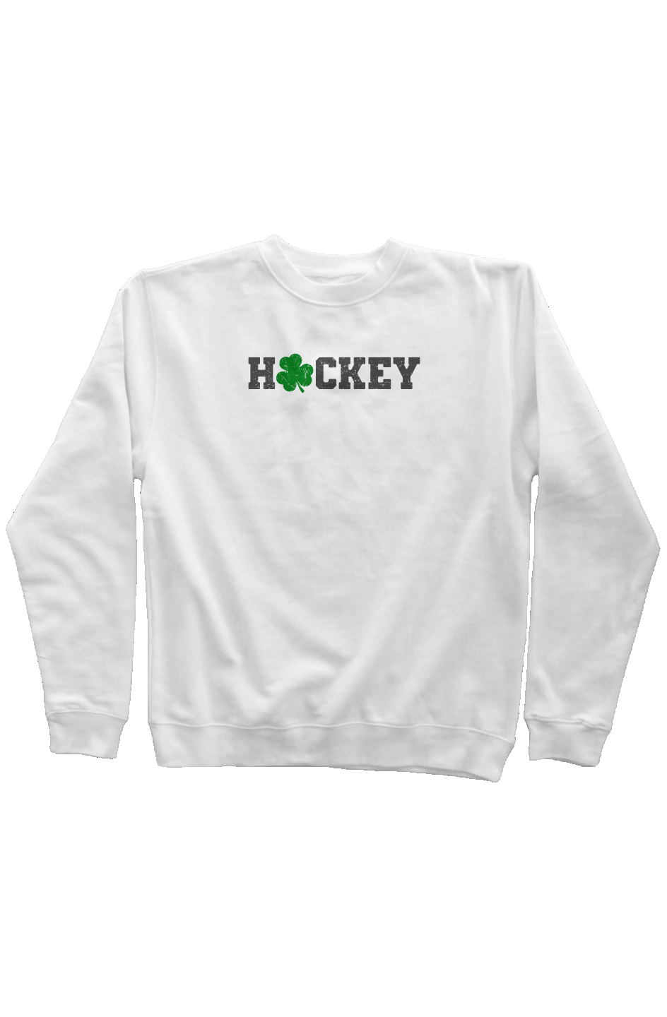 Lucky Shammy Rinkside Crewneck Sweatshirt White | Barn Garb Hockey Threads