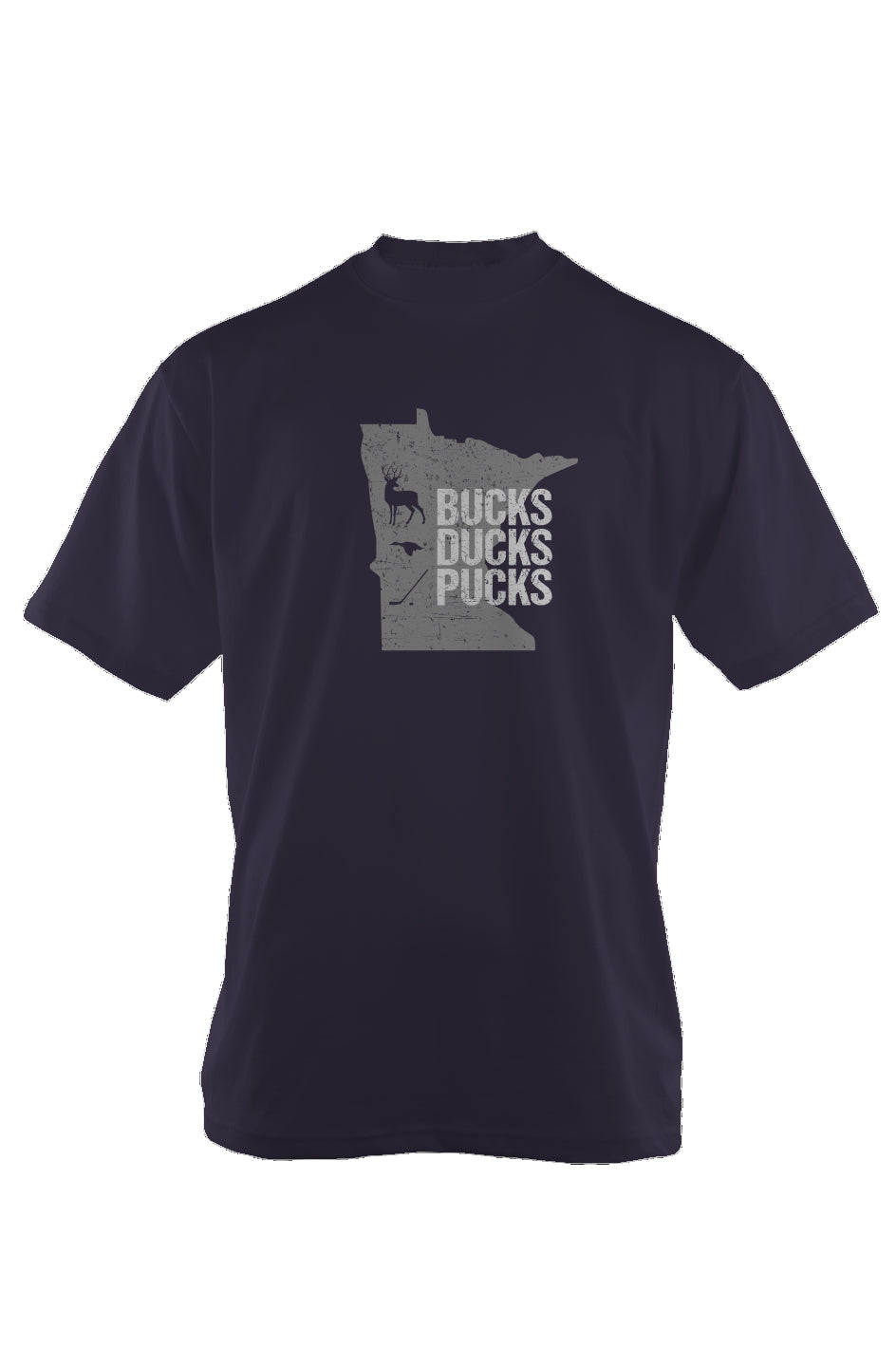 Minnesota Hunting 90s Throwback Tee Navy Blue | Barn Garb Hockey Threads