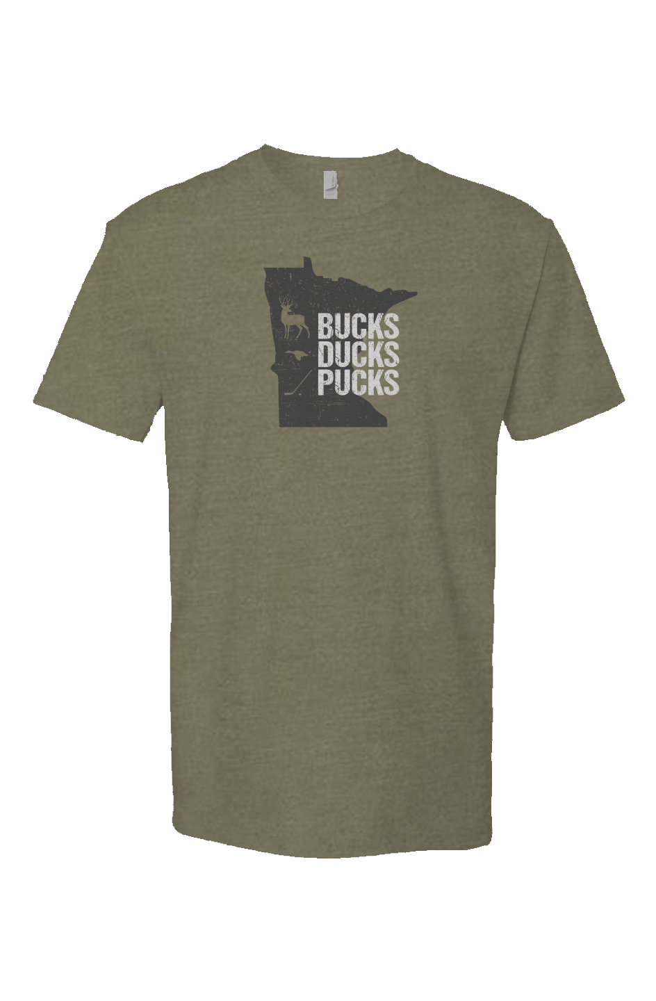 Minnesota Hunting Breakaway Performance Tee Military Green | Barn Garb Hockey Threads