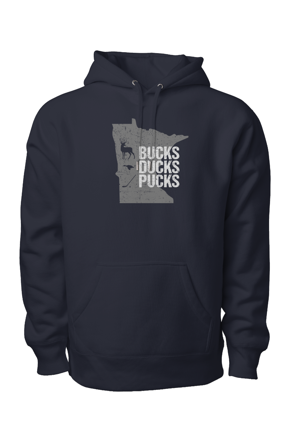 Minnesota Hunting Legend Heavyweight Hoodie Navy Blue | Barn Garb Hockey Threads