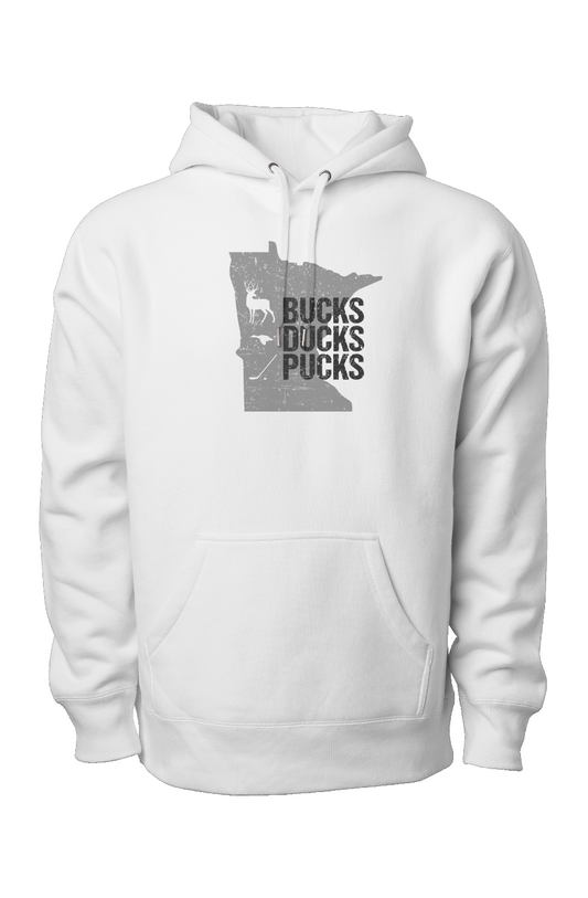 Minnesota Hunting Legend Heavyweight Hoodie White | Barn Garb Hockey Threads