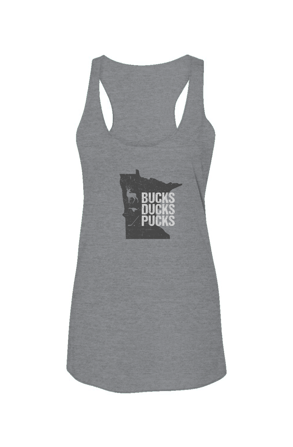 Minnesota Hunting Racerback Barn Tank Grey | Barn Garb Hockey Threads