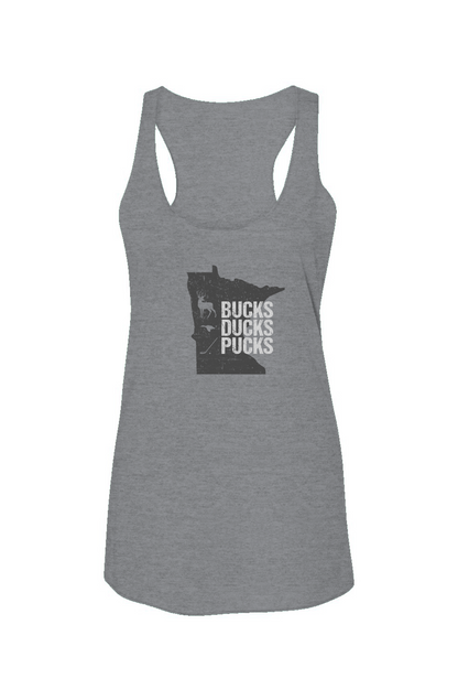 Minnesota Hunting Racerback Barn Tank Grey | Barn Garb Hockey Threads