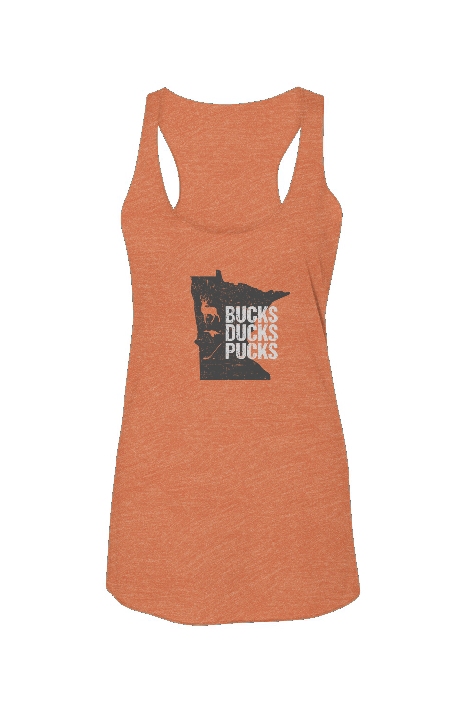 Minnesota Hunting Racerback Barn Tank Orange | Barn Garb Hockey Threads